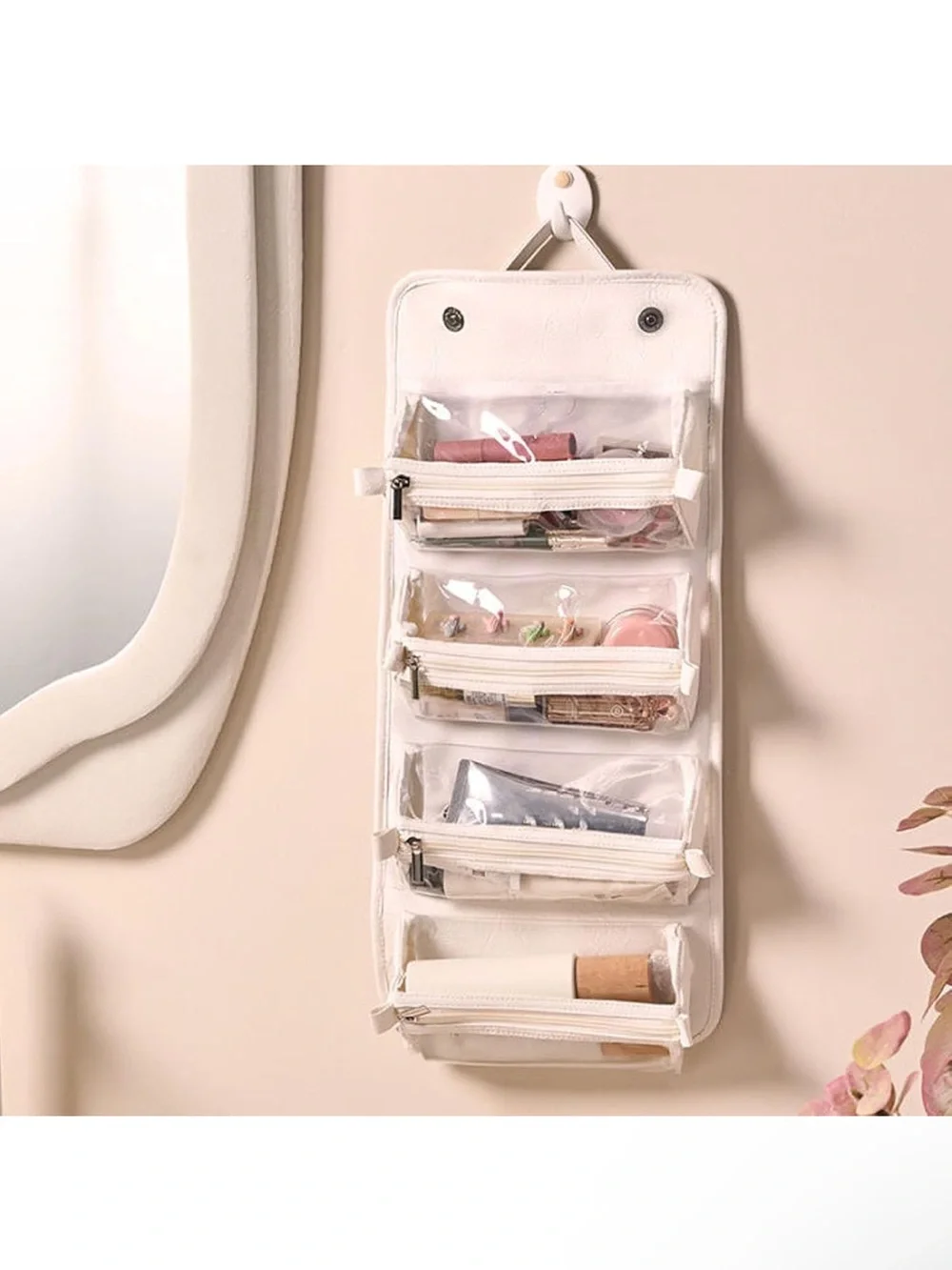 Wall-Mount Clear Pocket Organizer -